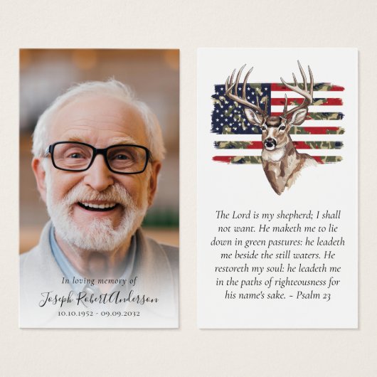 Foto Jägerstag Gedenkkarte (Vorne & Hinten)