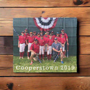 Foto-Jahr der Zusammenarbeit im NY-Baseball-Team Fleecedecke