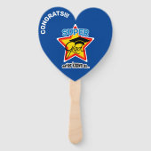 Foto-Jahr für Super Grad-Herz-Bearbeitung Fächer (Vorderseite)