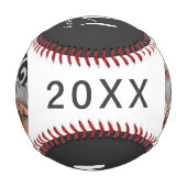 Foto, Jahr und Name der weltbesten Vater Baseball (Rückseite)