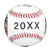 Foto, Jahr und Name der weltbesten Vater Baseball (Rückseite)