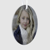 Foto Jahr Wald Wasser Farbe Ornament (Vorderseite)