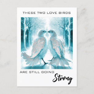 *~* FOTO Jahrestag Absract Love Birds AP54 Postkarte