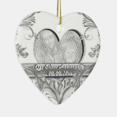 Foto Jahrestag der silbernen Hochzeit fertigen Keramikornament (Rechts)