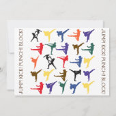 Foto Japan Karate Martial Arts Boy Kindergeburtsta Dankeskarte (Rückseite)