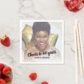 Foto jeder Altersstufe Geburtstagsparty Napkins Serviette (Beispiel)