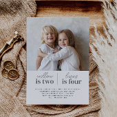 Foto Joint First Birthday Einladung Script