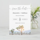 Foto Joshua Tree Boho Wedding Speichern Sie das Da Save The Date (Stehend Vorderseite)