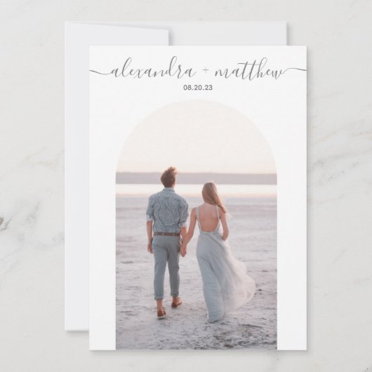 Foto Joshua Tree Boho Wedding Speichern Sie das Da Save The Date (Rückseite)