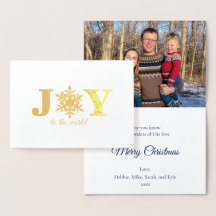 Foto Joto the World Snowflake Gold Foil Card