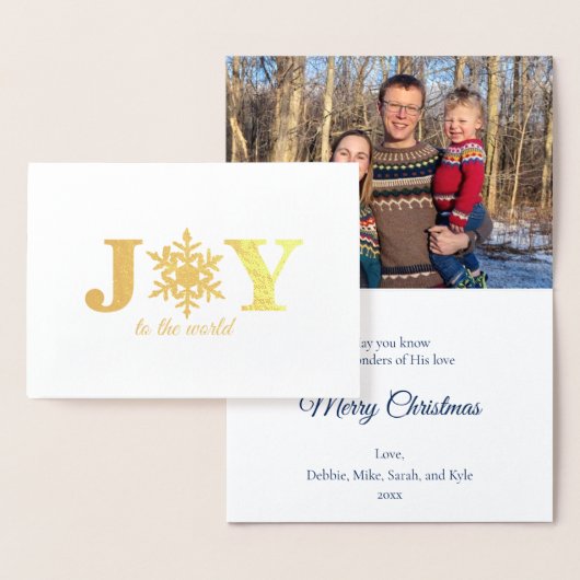 Foto Joto the World Snowflake Gold Foil Card Folienkarte (Anzeige)