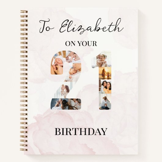 Foto-Journale mit niedlicher benutzerdefinierter F Notizblock (Vorderseite)