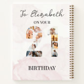 Foto-Journale mit niedlicher benutzerdefinierter F Notizblock (Rückseite)