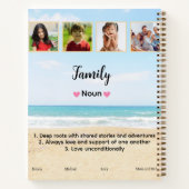 Foto-Journale mit niedlicher benutzerdefinierter F Notizblock (Rückseite)