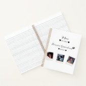 Foto-Journale mit niedlicher benutzerdefinierter F Notizblock (Innenseite)