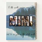 Foto-Journale mit niedlicher benutzerdefinierter F Notizblock (Rückseite)