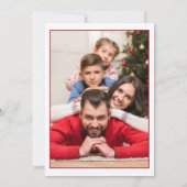 Foto Joy Monogram Christmas Floral Ankündigung (Rückseite)