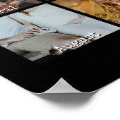 Foto Jubiläum 12 Monate Poster (Ecke)