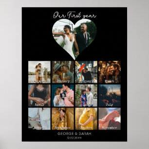 Foto Jubiläum 12 Monate Poster