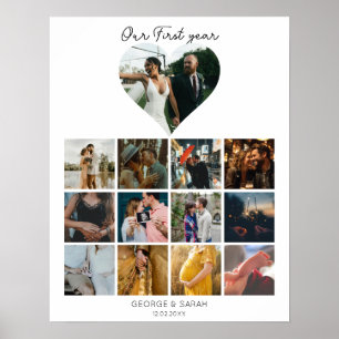 Foto Jubiläum 12 Monate Poster