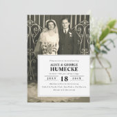 Foto Jubiläum Einladung (Stehend Vorderseite)