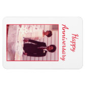 Foto Jubiläum rot-weiß Magnet (Horizontal)