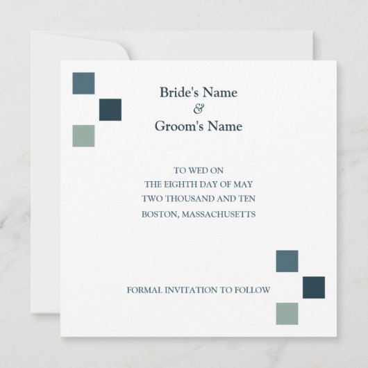 Foto-Kabine speichern benutzerdefinierte Daten Save The Date (Rückseite)