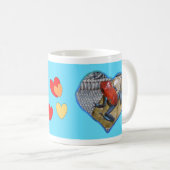 Foto Kaffee Tasse Blau (VorderseiteRechts)