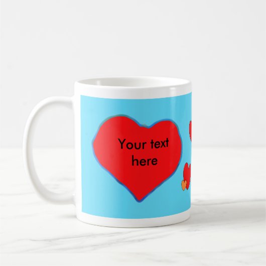 Foto Kaffee Tasse Blau (Links)