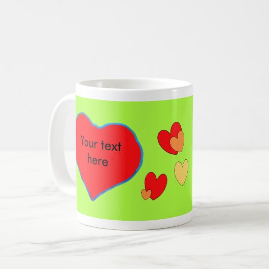 Foto Kaffee Tasse Grün (Vorderseite Links)