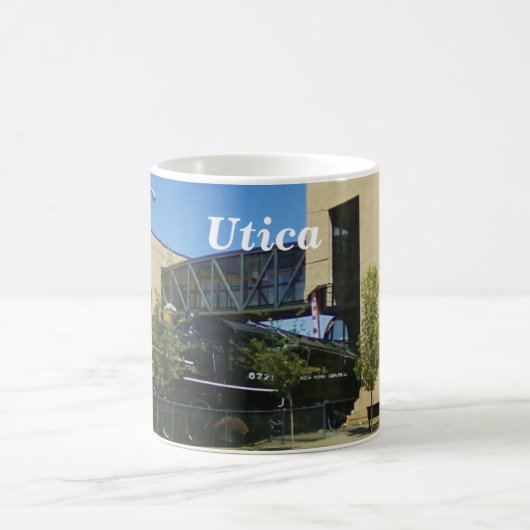 Foto-Kaffee-Tasse Uticas, New York lustige Kaffeetasse (Mittel)