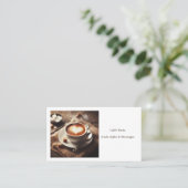 Foto Kaffee Visitenkarte (Stehend Vorderseite)