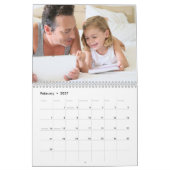 Foto-Kalender 2024 mit Bild pro Monat Grau Kalender (Feb 2027)