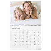 Foto Kalender 2024 Monatliche Abbildung Grau (Jan 2026)