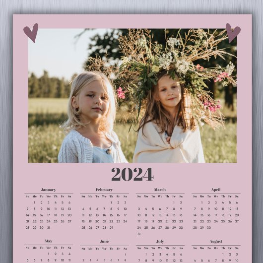 Foto-Kalender 2024 - Zeitschrift Magnet Rosa