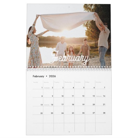 Foto Kalender 2025 Benutzerdefinierter Titel und 1 (Feb 2026)