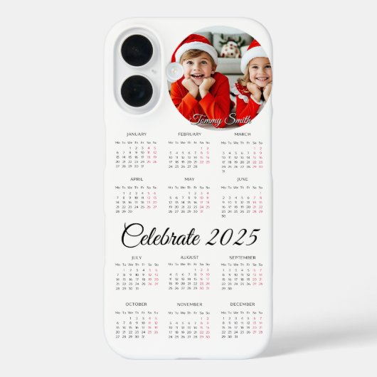 Foto-Kalender 2025 Case-Mate iPhone Hülle (Rückseite)