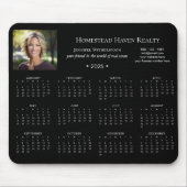 Foto-Kalender 2025 - Schwarz Mousepad (Vorne)
