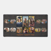 Foto Kalender 2025 Volljahr 14 Fotos Schwarz Schreibtischunterlage (Vorderseite)