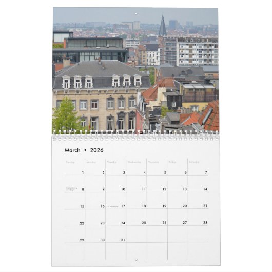 Foto-Kalender 2026 Brüssel Kalender (Mär 2026)