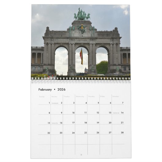 Foto-Kalender 2026 Brüssel Kalender (Feb 2026)