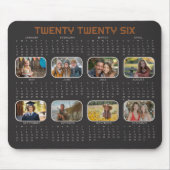 Foto Kalender 2026 Schwarzes Mousepad (Vorne)