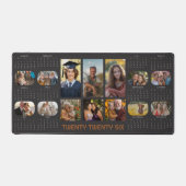 Foto Kalender 2026 Volljahr 14 Fotos Schwarz Schreibtischunterlage (Vorderseite)