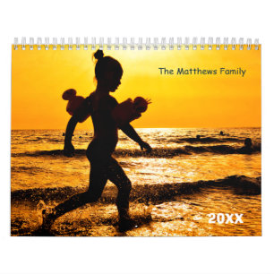 Foto-Kalender   Bearbeitbarer Jahrestext Kalender