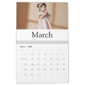 Foto-Kalender | Bearbeitbarer Jahrestext Kalender (Mär 2026)