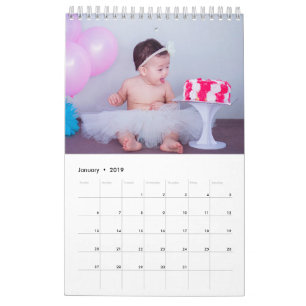 Foto-Kalender   Bearbeitbarer Jahrestext Kalender