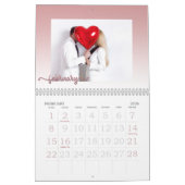 Foto-Kalender der Familie, bearbeitbare Rosegold-B Kalender (Feb 2026)