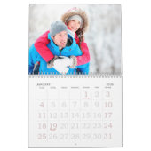 Foto-Kalender der Familie, Weißer Kalender bearbei (Jan 2026)