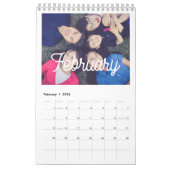 Foto-Kalender der Retro-Skriptfamilie 2026 Kalender (Feb 2026)