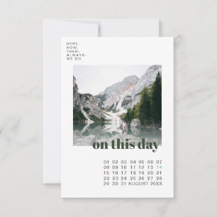 Foto & Kalender Einfache Typografie Save-the-Dat